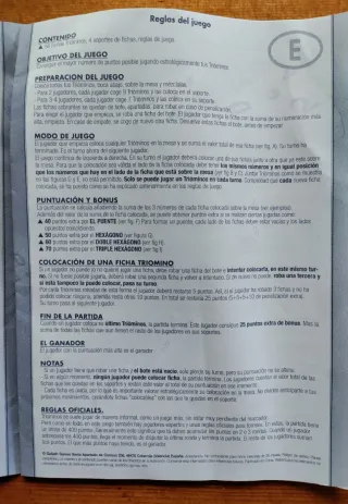 Juego de mesa Trióminos Deluxe