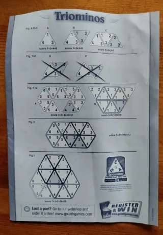 Juego de mesa Trióminos Deluxe