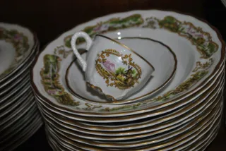 Vajilla Bidasoa 106 piezas porcelana