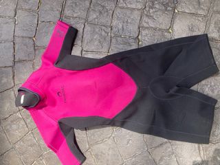 Neopreno corto rosa niña TRIBORD