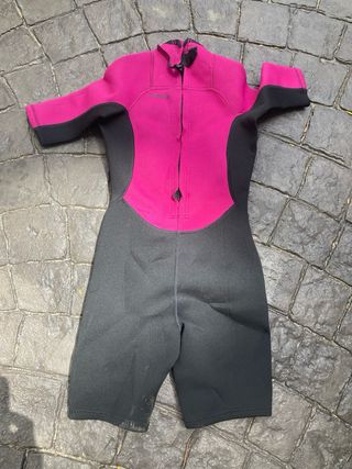 Neopreno corto rosa niña TRIBORD