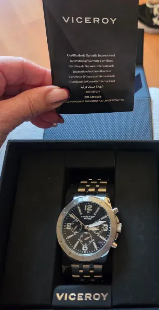 Reloj Viceroy Cronógrafo Plata Nuevo