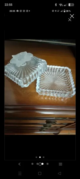 Lote Ceniceros Cristal y Joyero