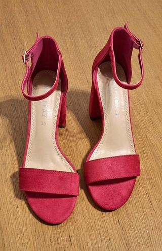 Sandalias Marypaz ante fucsia talla 38