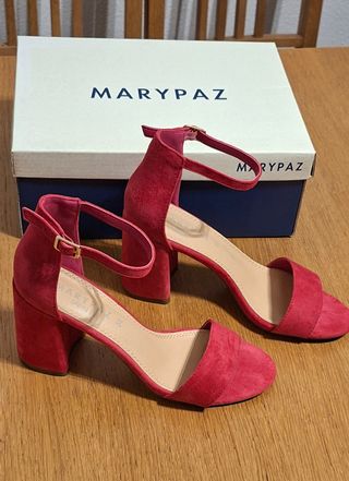 Sandalias Marypaz ante fucsia talla 38