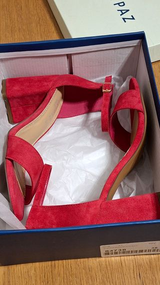 Sandalias Marypaz ante fucsia talla 38