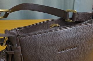 Bolso Longchamp Marrón Piel