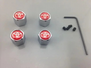 TAPONES ANTIRROBO TOYOTA ROJO
