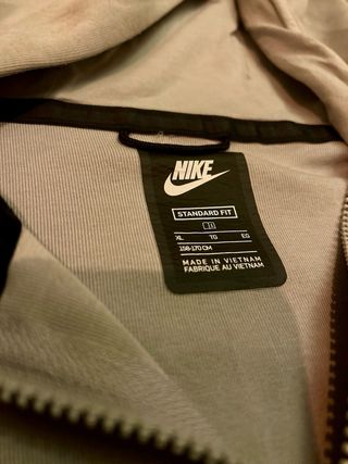 Sudadera Nike Tech Gris Cremallera XL Niño