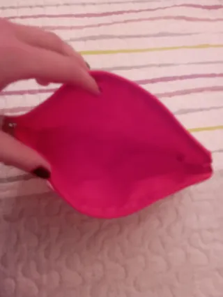 Neceser rosa y blanco