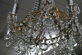 Antigua Lámpara de araña ovalada