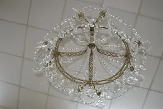 Antigua Lámpara de araña ovalada