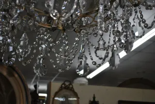 Antigua Lámpara de araña ovalada