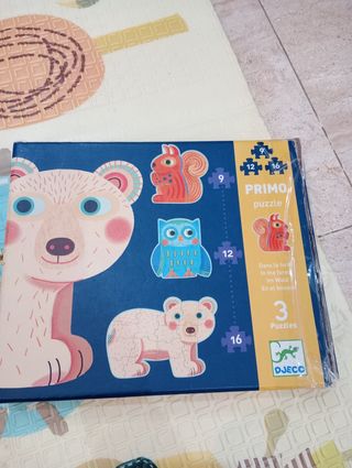 Lote Puzzles Djeco y Primo Puzzle