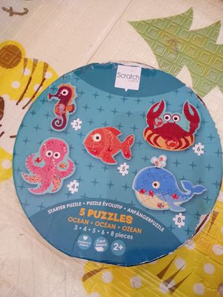 Lote Puzzles Djeco y Primo Puzzle
