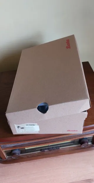 Décolleté Pelle Nera Donna Tg. 37