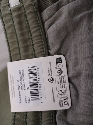 Pantalones cargo Pepe Jeans verde oliva Size 30