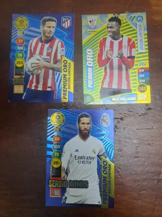 Cromos Balón de Oro Premium - Saúl, Ramos, William