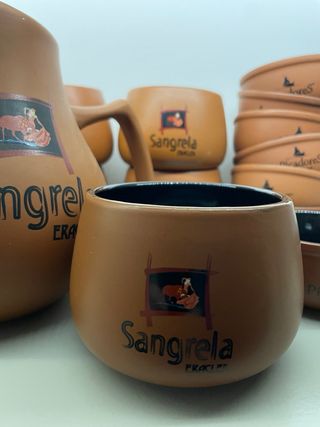 Set Sangria Brocca e Bicchieri Terracotta