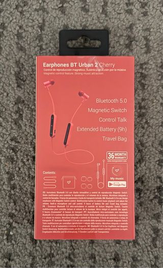 Auriculares Bluetooth Rojos