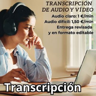 Redacción/corrección/transcripción/digitalización