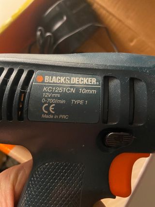 Taladro Black & Decker 12V KC1251CN