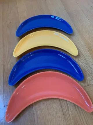 4 Platos Medialuna Waechtersbach