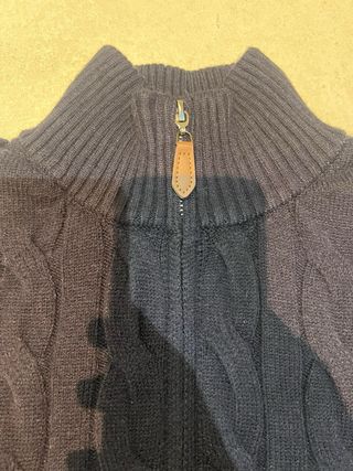 Jersey Media Cremallera Fred Perry Negro