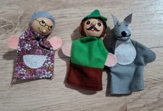 Marionetas de dedo Caperucita Roja