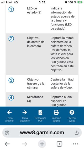 Cámara Garmin Virb 360