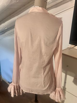 Camisa Valentino Red volantes encaje