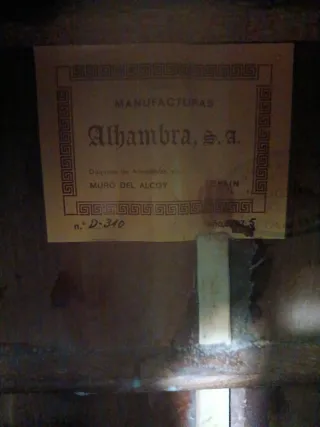 Guitarra Alhambra Antigua (Años 70)