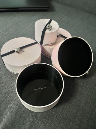 4 Cajas Tous Rosas y Plateadas