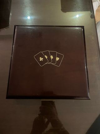 Scatola giochi carte e fiches