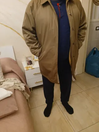 Giaccone uomo vintage beige/marrone