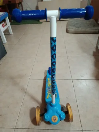 Monopatín 3 Ruedas Infantil Azul