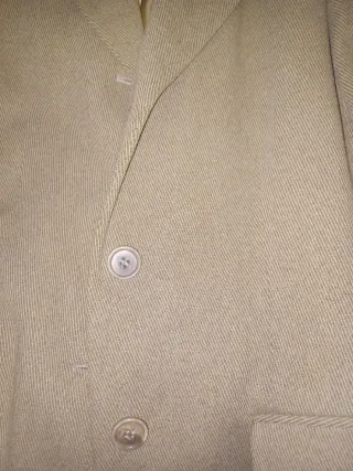 Abrigo Benetton Beige Espiga