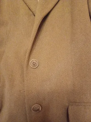 Abrigo Benetton Beige Espiga