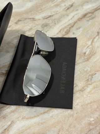 Gafas de sol Balenciaga plateadas