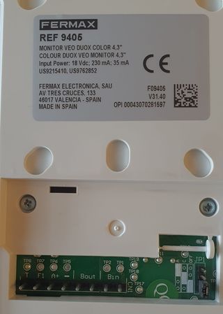 Videoportero Fermax VEO DUOX, pantalla a Color 4.3