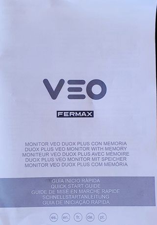 Videoportero Fermax VEO DUOX, pantalla a Color 4.3