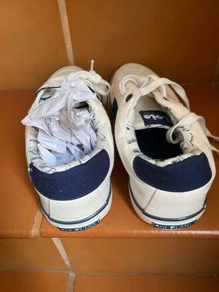 Zapatillas Lois Blancas y Azules