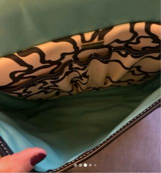 Bolso Tous bandolera blanco y negro seminuevo