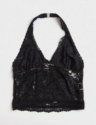 Top lencero Y2K negro