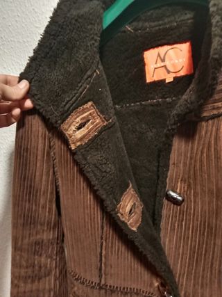 Abrigo vintage de pana.