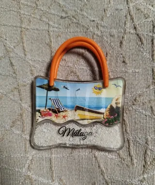 Imán souvenir playa Málaga