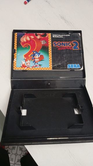 Caja y Manual Sonic 2 SEGA Mega Drive