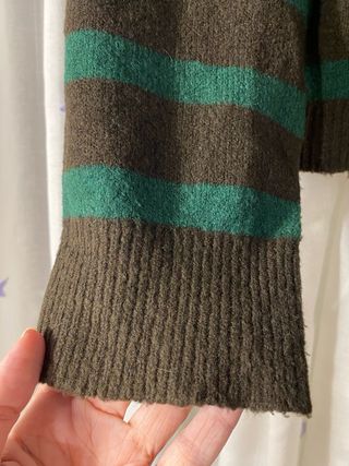 Jersey rayas marrón y verde