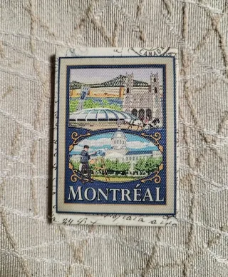 Imán souvenir Montreal Canadá