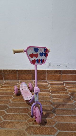 Monopattino 3 ruote bambina rosa